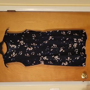 41Hawthorne Navy/Floral mini/above knee dress size L